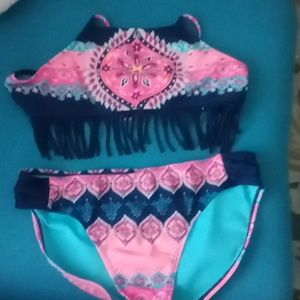 Girl's Wonder Nation 2-piece swimsuit LG